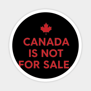 Canada Is Not For Sale Minimalist T-Shirt - Modern Maple Leaf Graphic Magnet